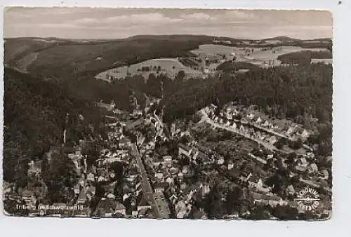 Triberg Gesamtansicht Luftbild gl1960 30.915