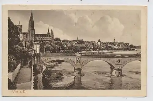 Ulm a.d. Donau - Teilansicht, Brücke ngl 31.960