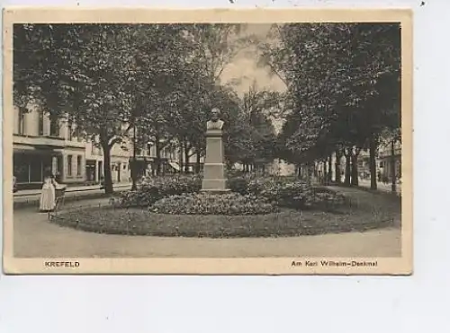 Krefeld - Karl-Wilhelm-Denkmal gl1913 13.251
