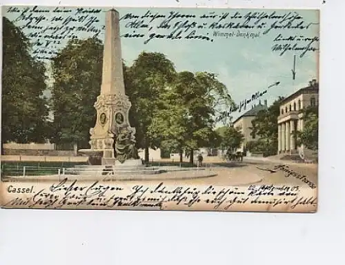 Kassel - Wimmel-Denkmal gl1903 13.118