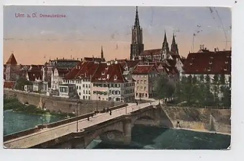 Ulm a.D. - Donaubrücke gl1918 31.669