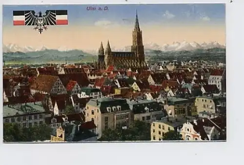 Ulm a.d. Donau - Teilansicht feldpgl1917 31.966