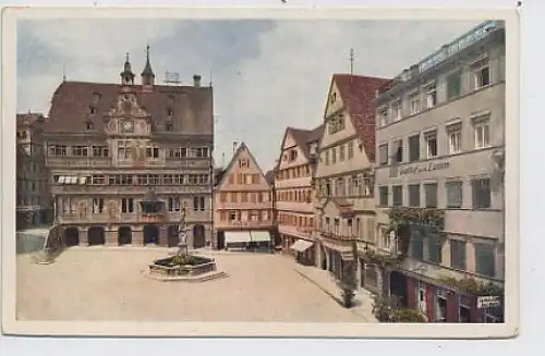 Tübingen - Marktplatz, Rathaus ngl 31.987