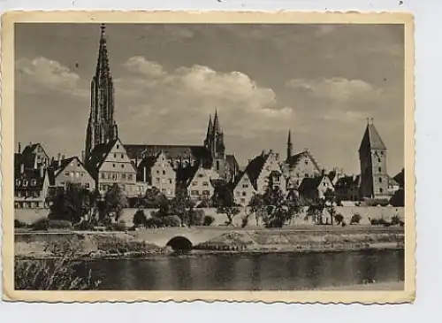 Ulm an der Donau - Teilansicht gl1955 35.695