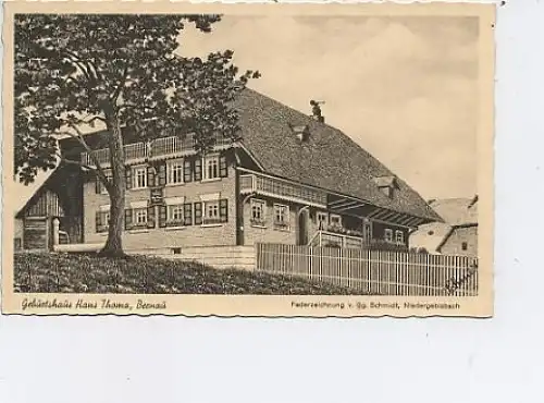 Bernau - Geburtshaus Hans Thoma ngl 13.354