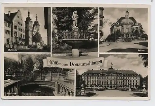 Donaueschingen Mehrbildkarte Fotokarte ngl 31.044