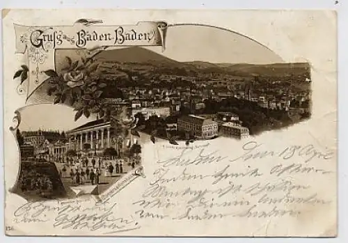 Gruß aus Baden-Baden. Teilansichten ngl 31.606