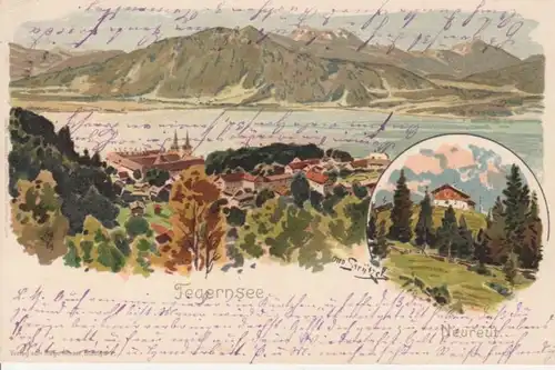 Tegernsee Neureut Panorama glca.1900 71.743