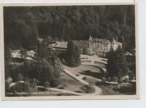 Schloß-Hausbaden. Badenweiler vom Flugzeug ngl 31.149