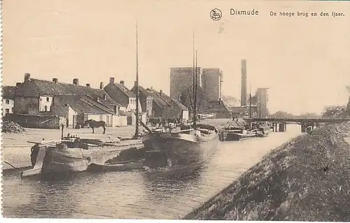 Dixmude De hooge brug en den Ijser feldpgl1916 C0961