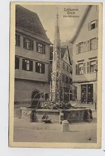 Luftkurort Urach - Marktbrunnen gl1913 31.537