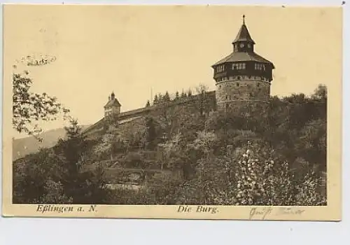 Esslingen am Neckar - Die Burg gl1908 31.583