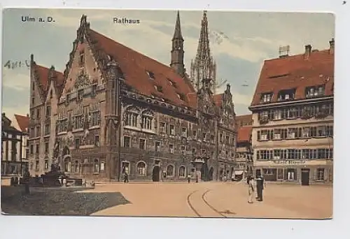 Ulm Rathaus feldpgl1917 31.067