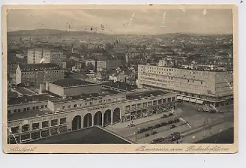 Stuttgart Panorama vom Bahnhoftsturm glca.1920 31.079