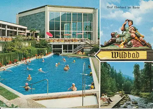 Bad Wildbad Thermalbad Wegweiser gl~1980 133.543