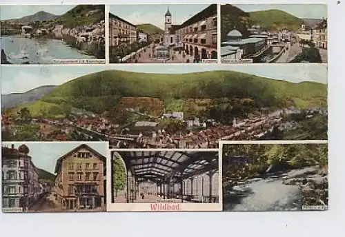 Wildbad-Teilansichten,Hauptstraße,Enz… gl1910 31.804