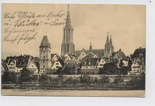 Ulm Teilansicht Dom feldpgl1914 30.981