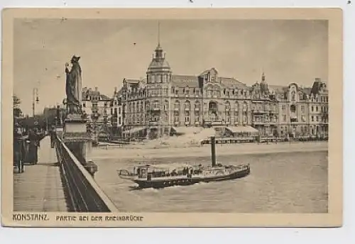 Konstanz - Partie bei der Rheinbrücke gl1922 32.057