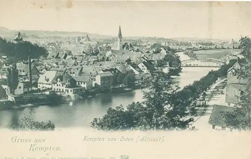 Kempten von Osten (Altstadt) ngl 109.340