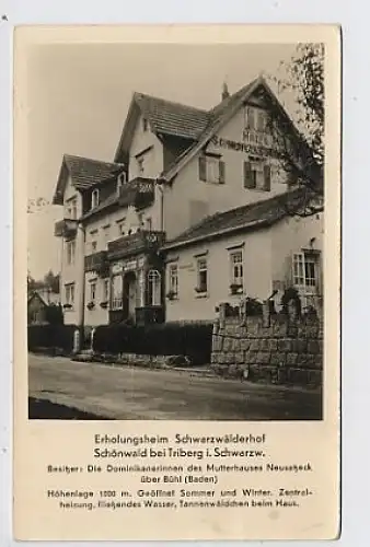 Schönwald Erholungsheim Schwarzwälderhof ngl 30.948