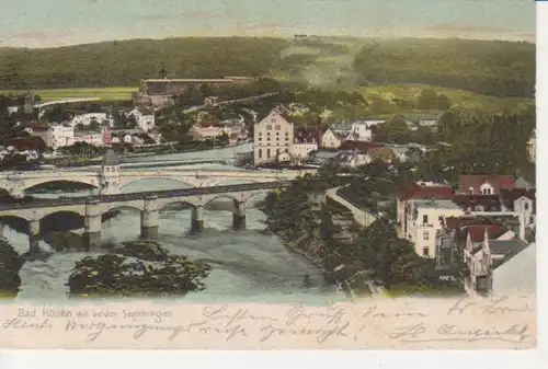 Bad Kösen mit beiden Saalebrücken gl1904 92.251