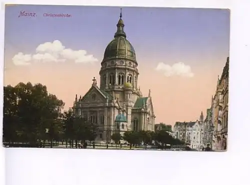 Mainz a.Rh. Christuskirche feldpgl1914 19.570