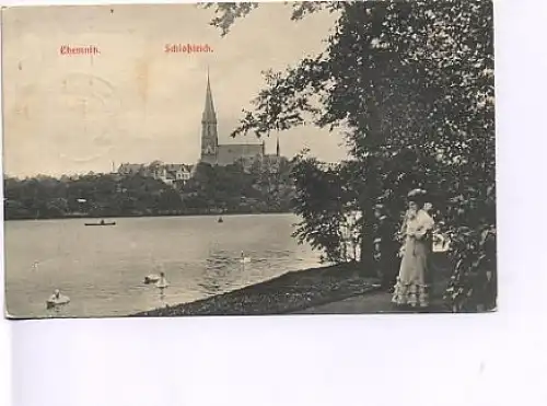 Chemnitz Schloßteich gl1908 16.406