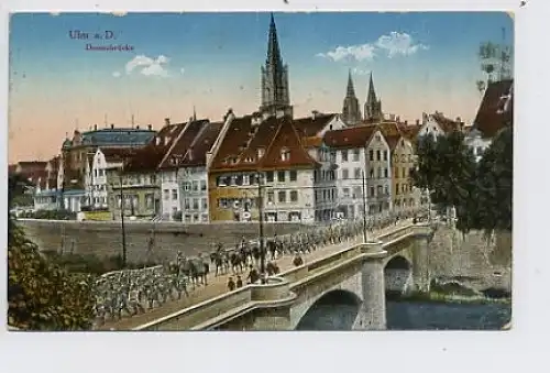 Ulm a.d. Donau - Donaubrücke feldpgl1917 31.971