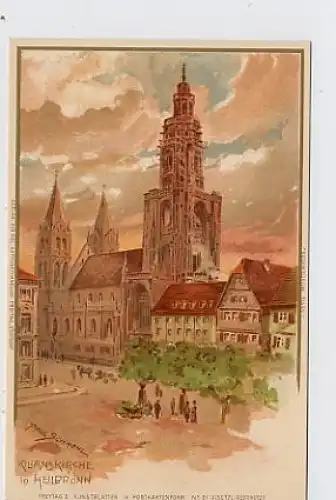 Heilbronn Kilianskirche Künstlerkarte ngl 31.002