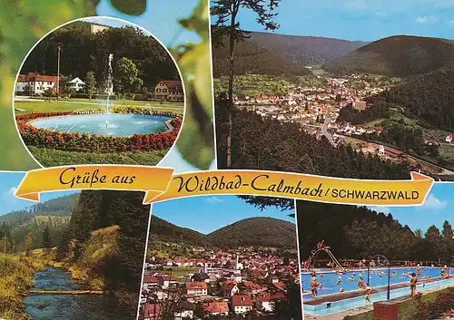 Bad Wildbad OT Calmbach Teilansichten gl1988 133.550