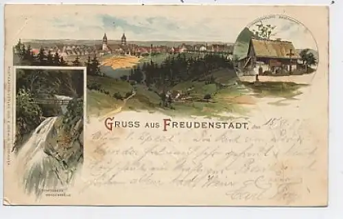 Freudenstadt Grußlitho 3 Bilder gl1897 40.113