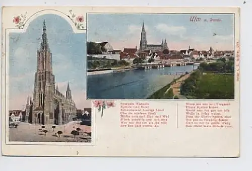 Ulm Dom Total Gedicht gl1912 30.984