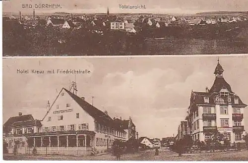 Bad Bad Dürrheim Hotel Kreuz u.Total feldpgl1915 B1.653