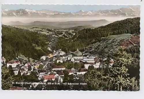 St. Blasien Total mit Schweizer Alpen Foto ngl 31.052