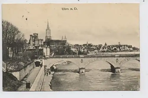 Ulm a.d. Donau - Teilansicht gl1912 31.958
