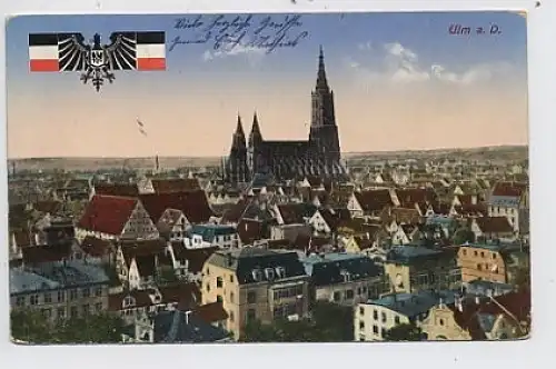 Ulm a.d. Donau - Teilansicht feldpgl1915 31.956