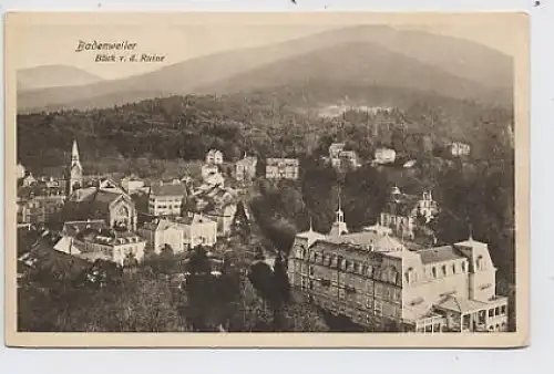 Badenweiler - Blick von der Ruine ngl 32.010