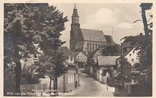 Kamenz Blick Pulsnitzerstr. Auf Kirche gl1942 85.084