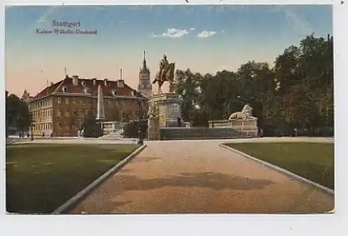 Stuttgart Partie Kaiser-Wilhelm Denkmal ngl 36.482