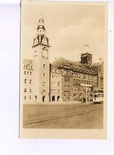 Chemnitz am Merkt mir Rathaus Foto-AK ngl 16.395