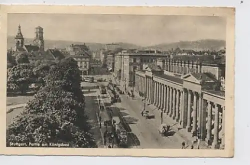 Stuttgart Partie am Königsbau gl1942 31.323