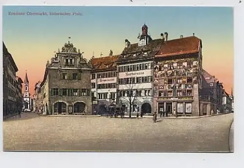 Konstanz Obermarkt, historischer Platz ngl 32.082