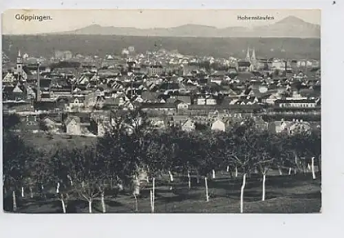 Göppingen Panorama mit Hohenstaufen ngl 31.371