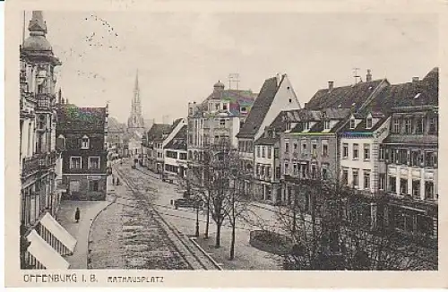Offenburg i.B. Rathausplatz feldpgl1915 B1.531
