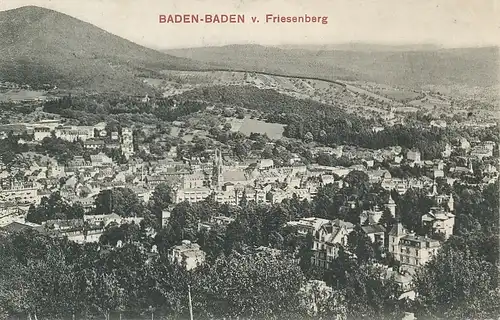 Baden-Baden Blick vom Friesenberg gl1907 133.762