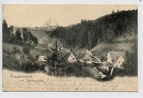 Freudenstadt mit Christophstal gl1905 31.043