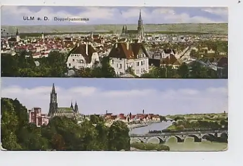 Ulm Doppelpanorama feldpgl1916 31.074