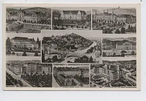 Tübingen Mehrbildkarte Universitätskliniken ngl 31.378