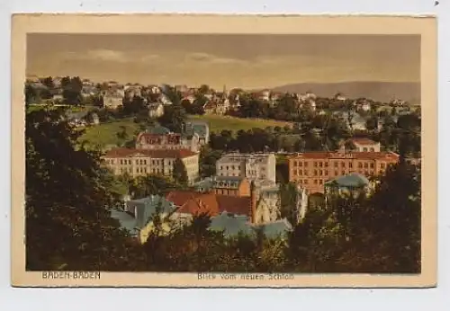 Baden-Baden Blick vom neuen Schloss gl1927 31.383