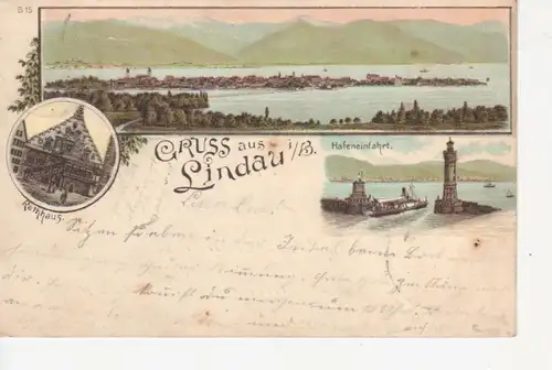 Gruß aus Lindau im Bodensee-Teilansichten gl1901 72.067